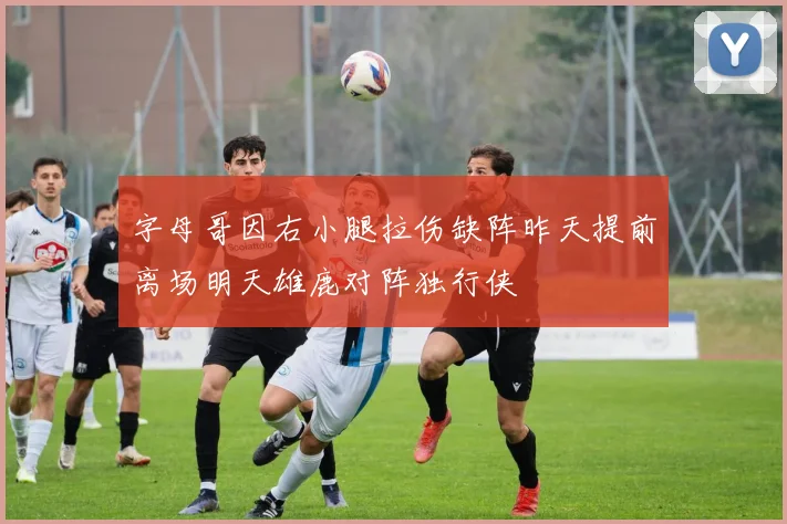 字母哥因右小腿拉伤缺阵昨天提前离场明天雄鹿对阵独行侠